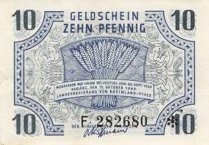r.212 F 10 Pfennig 1947